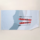 Serviette De Plage Paysage hivernal (Devant)