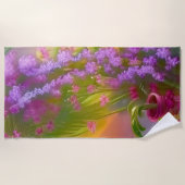 Serviette De Plage Paysage Imaginaire, tropical et onirique (Devant)