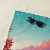 Serviette De Plage Paysage tropical (En situation)