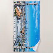 Serviette De Plage Paysage urbain de Milan (Devant)