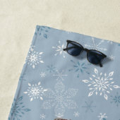 Serviette De Plage Peace Love & Joy Toy Camion Joyeux Noël (En situation)