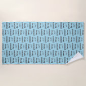 Serviette De Plage Peace Love Surf - Coastal Blue Ocean Life Pool (Devant)