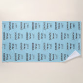 Serviette De Plage Peace Love Surf - Coastal Blue Ocean Life Pool (Devant)