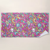 Serviette de plage Peace n’Love Beach (Devant)