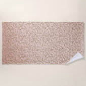 Serviette De Plage Peach Blush Parties scintillant rose Empreinte de  (Devant)