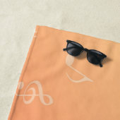 Serviette De Plage Peach Music (En situation)