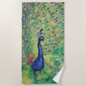 Serviette De Plage Peacock - Beach Towel (Devant)