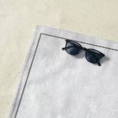 Serviette de plage Peacock Gold Elegant (En situation)