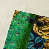 Serviette De Plage Peacocks dans le jardin rose 3 (En situation)