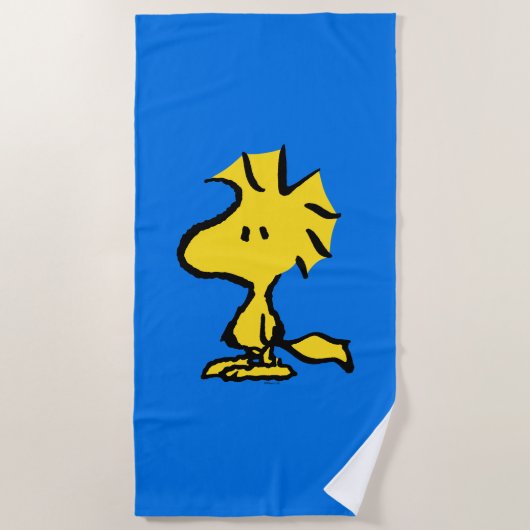 Serviette De Plage Peanuts | Snoopy's Friend Woodstock (Devant)