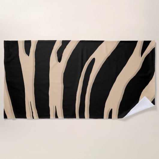 SERVIETTE DE PLAGE PEAU ZEBRA (Devant)