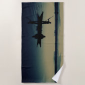 SERVIETTE DE PLAGE PÊCHE (Devant)