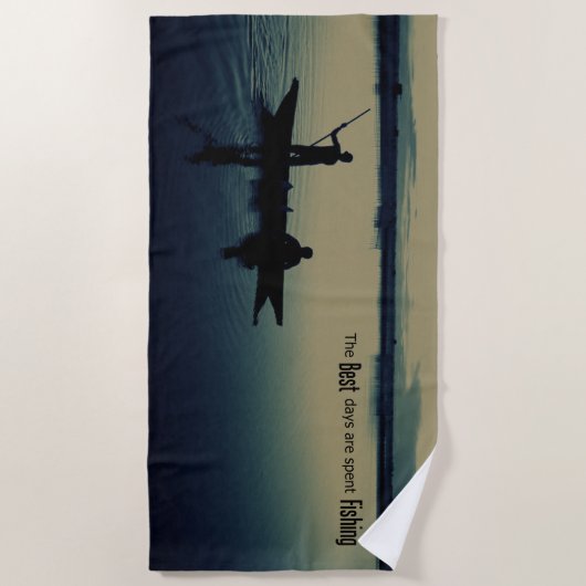 SERVIETTE DE PLAGE PÊCHE (Devant)