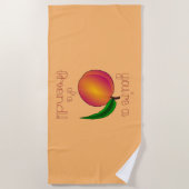 Serviette De Plage Pêche d'un ami (Devant)