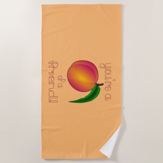 Serviette De Plage Pêche d'un ami (Devant)