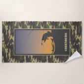 Serviette De Plage Pêche et camouflage (Devant)
