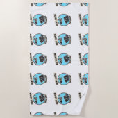Serviette De Plage Pêche Plus Inquiète Moins (Devant)