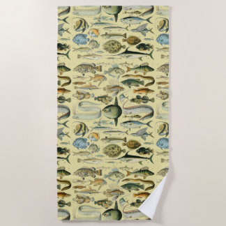 Serviette De Plage Pêche scientifique vintage