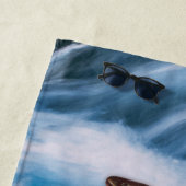 Serviette De Plage Pêcheurs Voler Pêche Mouches Rainbow Trout Blue (En situation)