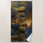 Serviette De Plage Peder Severin Kroyer - Bonfire de la veille du mil (Devant)