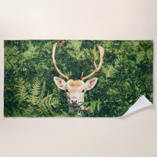 Serviette De Plage Peek a Deer (Devant)