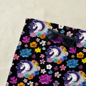 Serviette De Plage Pegasus Black Floral (En situation)