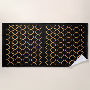 Serviette De Plage Peigne noir