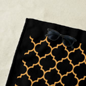 Serviette De Plage Peigne noir (En situation)