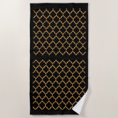 Serviette De Plage Peigne noir (Devant)