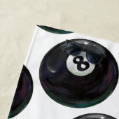 Serviette De Plage Peint 8 Poolball (En situation)