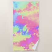 Serviette De Plage Peinture arc-en-ciel (Devant)