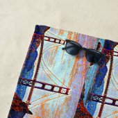 Serviette De Plage Peinture de golden gate bridge (En situation)