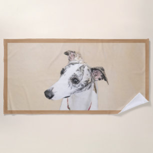 Serviette De Plage Peinture de marionnettes - Belle art original de c
