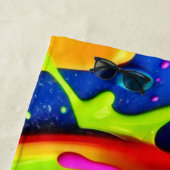 Serviette De Plage Peinture de néon (En situation)