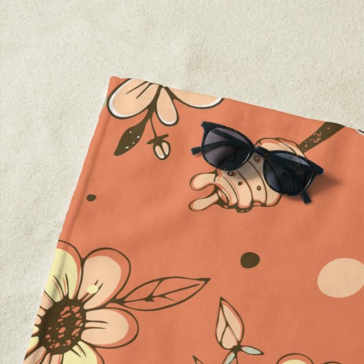 Serviette De Plage Peinture des abeilles (En situation)