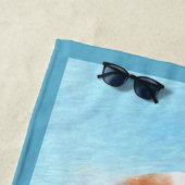 Serviette De Plage Peinture d'espagnol Welsh Springer - Art original  (En situation)