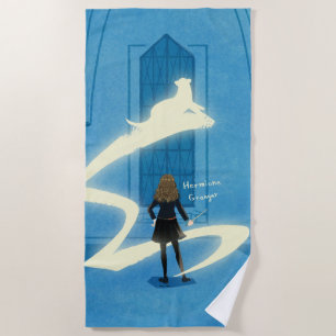 Serviette De Plage Peinture du Patronus d'Hermione Granger