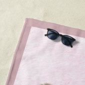 Serviette De Plage Peinture française de Bulldog (Crème/Blanc) (En situation)