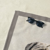 Serviette De Plage Peinture mastiff anglaise (Brindle) - Dog Art (En situation)