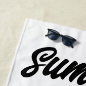 SERVIETTE DE PLAGE PEINTURE UNIQUE PEINTURE FILLE  (En situation)