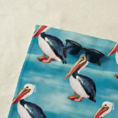 Serviette De Plage Pélican côtier océanique (En situation)