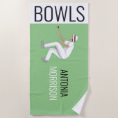 Serviette De Plage Pelouse Bowls (Devant)