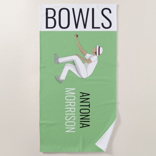 Serviette De Plage Pelouse Bowls (Devant)