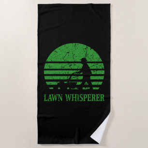 Serviette De Plage Pelouse Mower Pelouse Whisperer Gardener Cadeau
