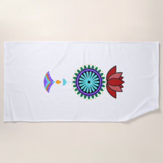 Serviette De Plage Pendentif spirituel avec fleur de lotus