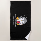 Serviette De Plage Penguin J'Étais Cool Avant Qu'Il Était Cool (Devant)