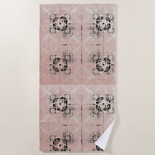 Serviette De Plage Penser Pastel Twists Beach Towel (Devant)