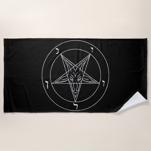 Serviette De Plage Pentagramme (Devant)