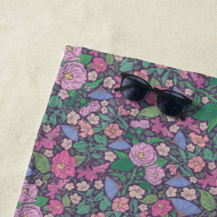 Serviette De Plage Pépites de la Fête des Mères du Jardin du Printemp