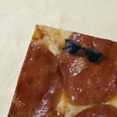 Serviette De Plage Pepperoni Pizza (En situation)